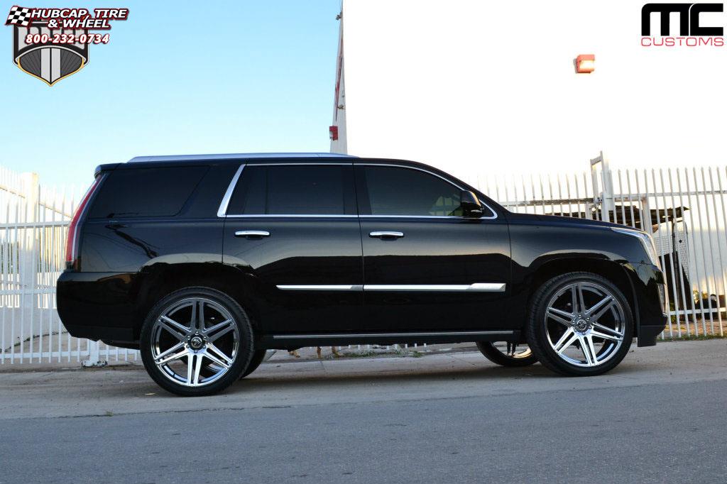 vehicle gallery/cadillac escalade dub skillz s122  Chrome wheels and rims